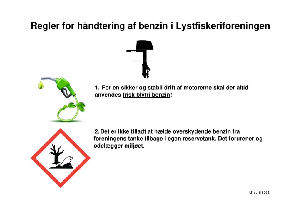 thumbnail of Regler for håndtering af benzin i Lystfiskeriforeningen